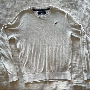 Vintage Hollister Men's cream  Crewneck Sweater